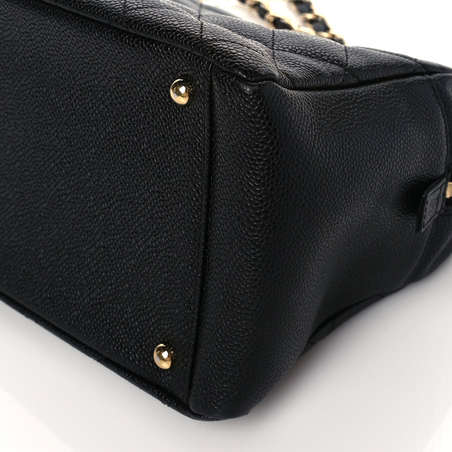 Caviar Quilted Petit Timeless Tote PTT Black