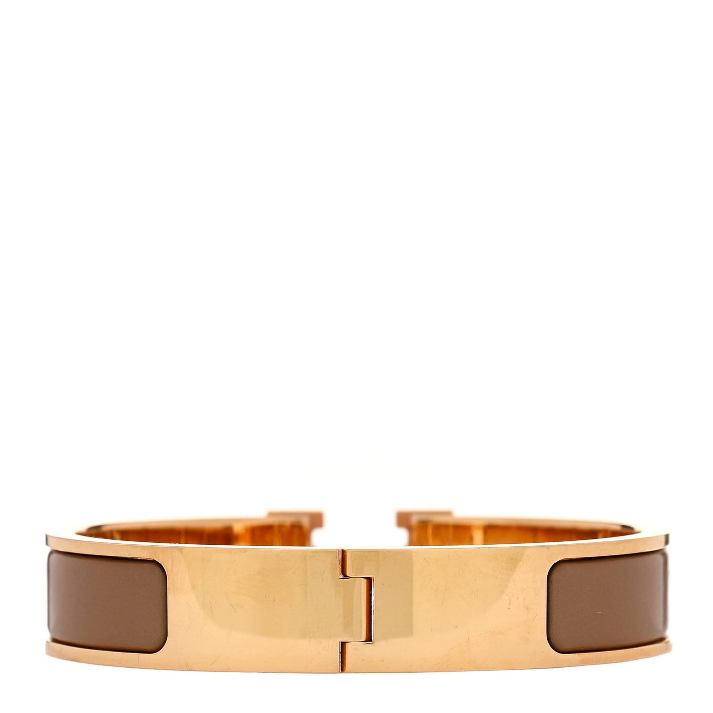 Enamel Narrow Clic Clac H Bracelet PM Chataigne