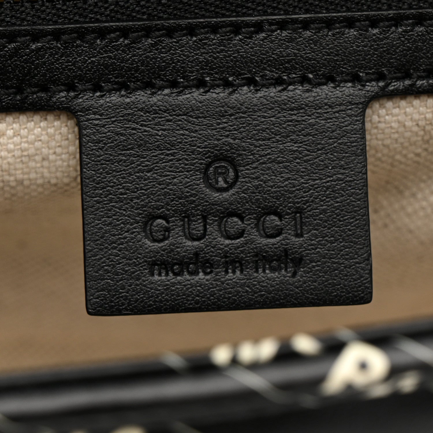 Gucci X BALENCIAGA Calfskin Matelasse Logo Print Small GG Marmont Shoulder Bag Black 6 of 11