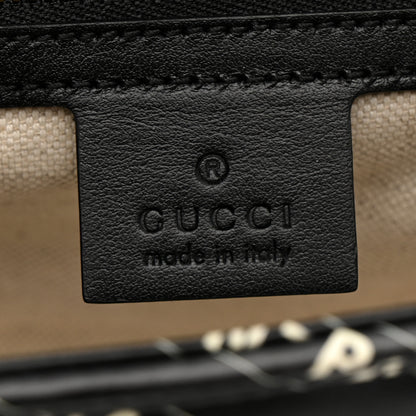 Gucci X BALENCIAGA Calfskin Matelasse Logo Print Small GG Marmont Shoulder Bag Black 6 of 11