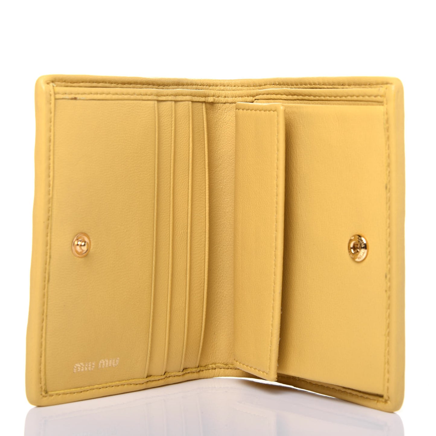 Nappa Matelasse Small Flap Wallet Ginestra