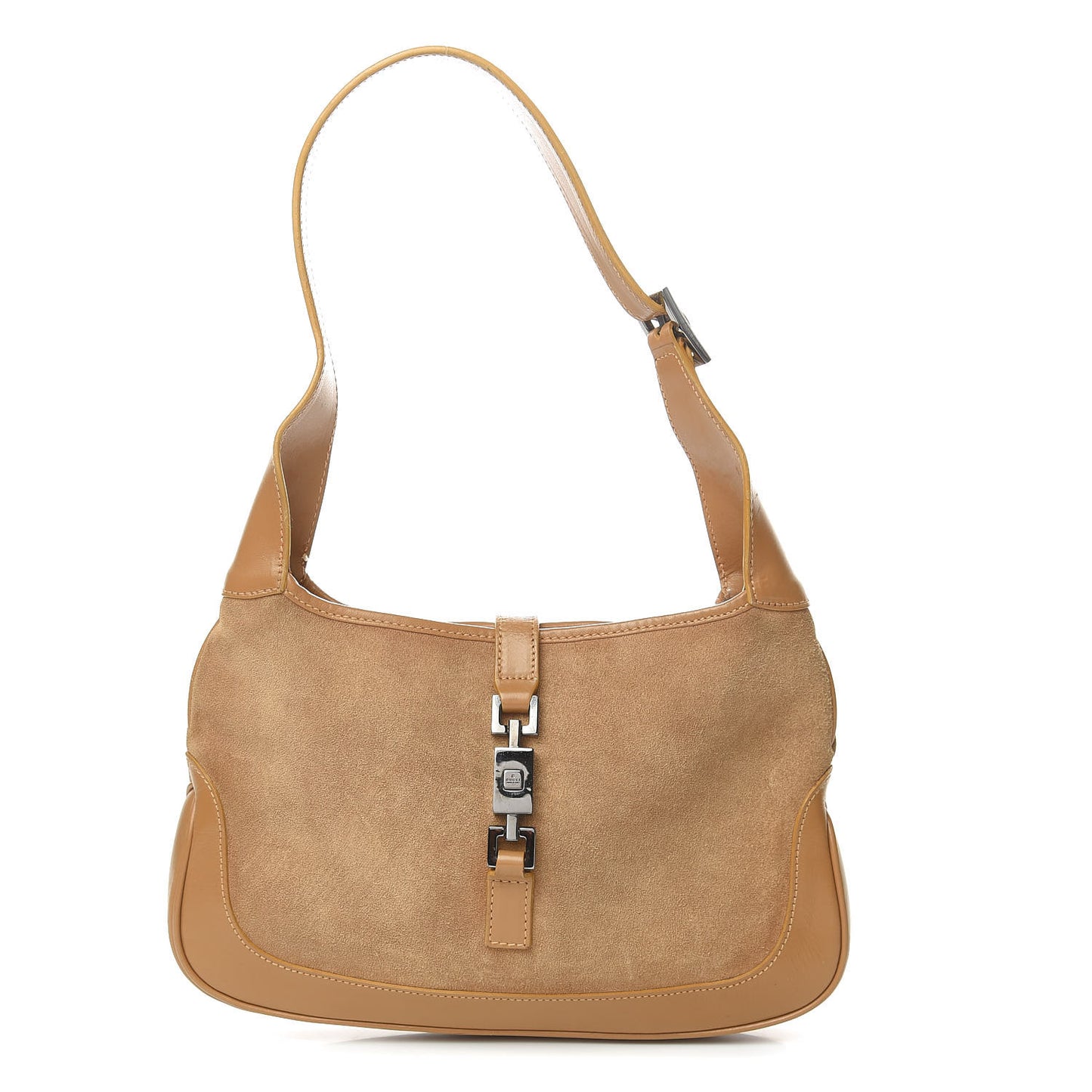 Suede Small Jackie O Hobo Light Brown