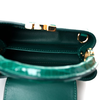 Louis Vuitton Crocodile Mini Capucines Emeraude 6 of 11