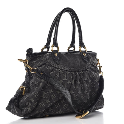 Louis Vuitton Denim Neo Cabby MM Black 3 of 11