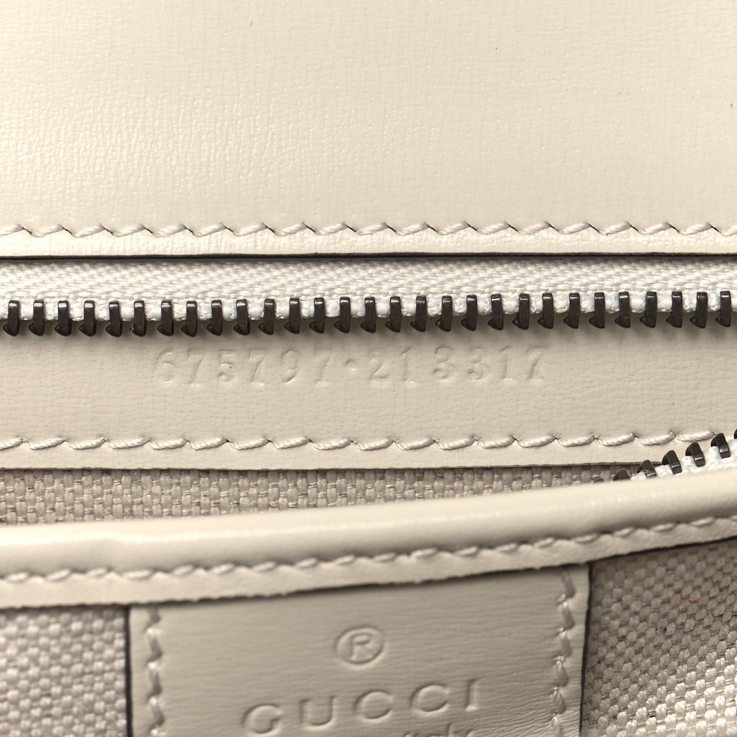 Gucci Boarded Dyana Lux Calfskin Web Small Bamboo 1947 Top Handle Bag Mystic White 7 of 10