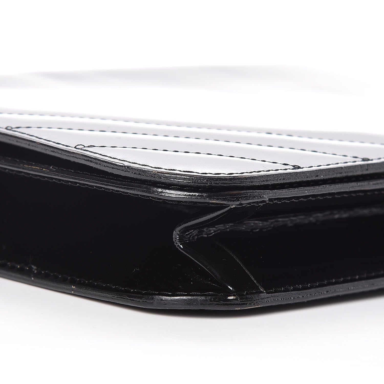 Chanel Patent Small Single Flap Bag Black 5 of 22