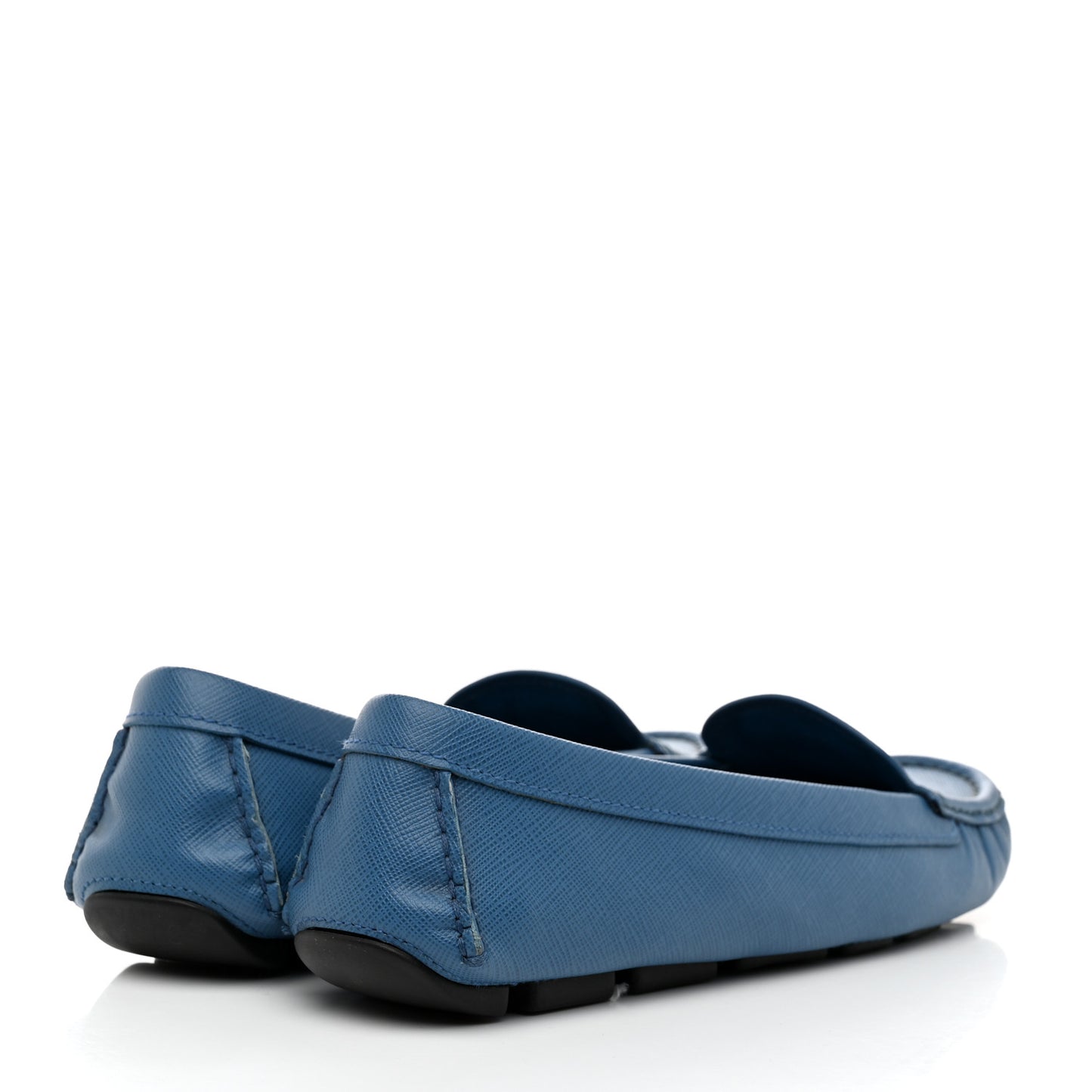 Saffiano Logo Loafers 38 Cobalto