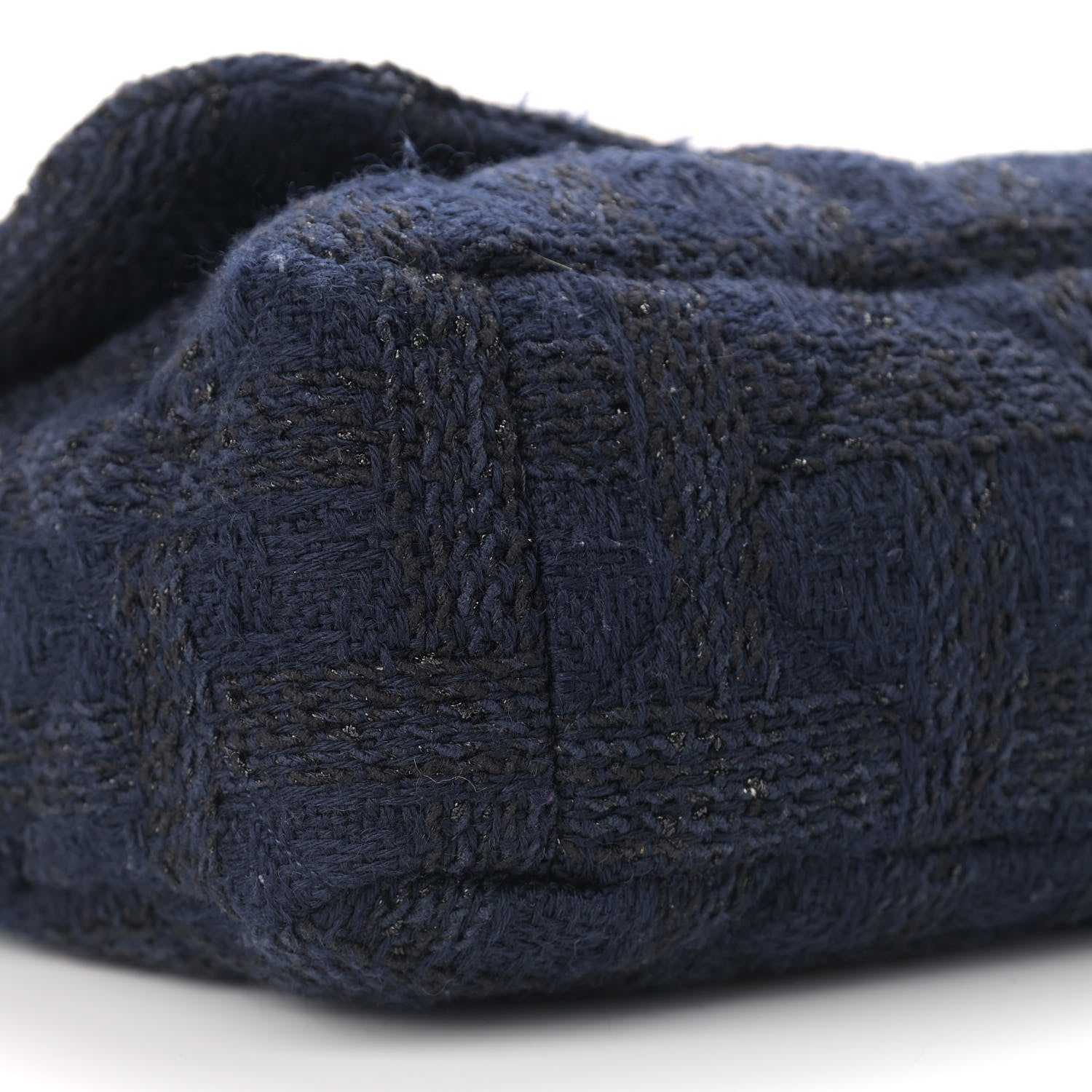 Chanel Tweed Quilted Maxi Chanel 19 Flap Navy 8 of 12