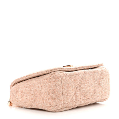 Christian Dior Linen Macrocannage Small Caro Bag Rose 4 of 10