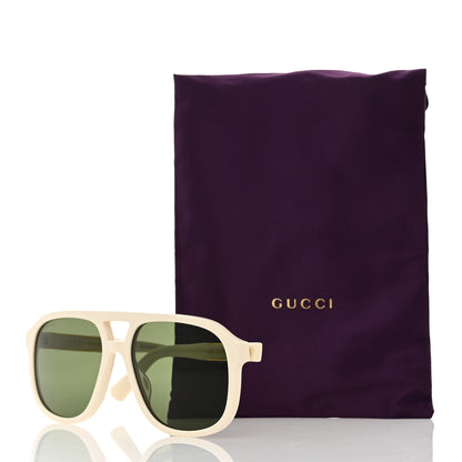 Gucci Acetate Square Frame GG1188S Sunglasses White 8 of 8