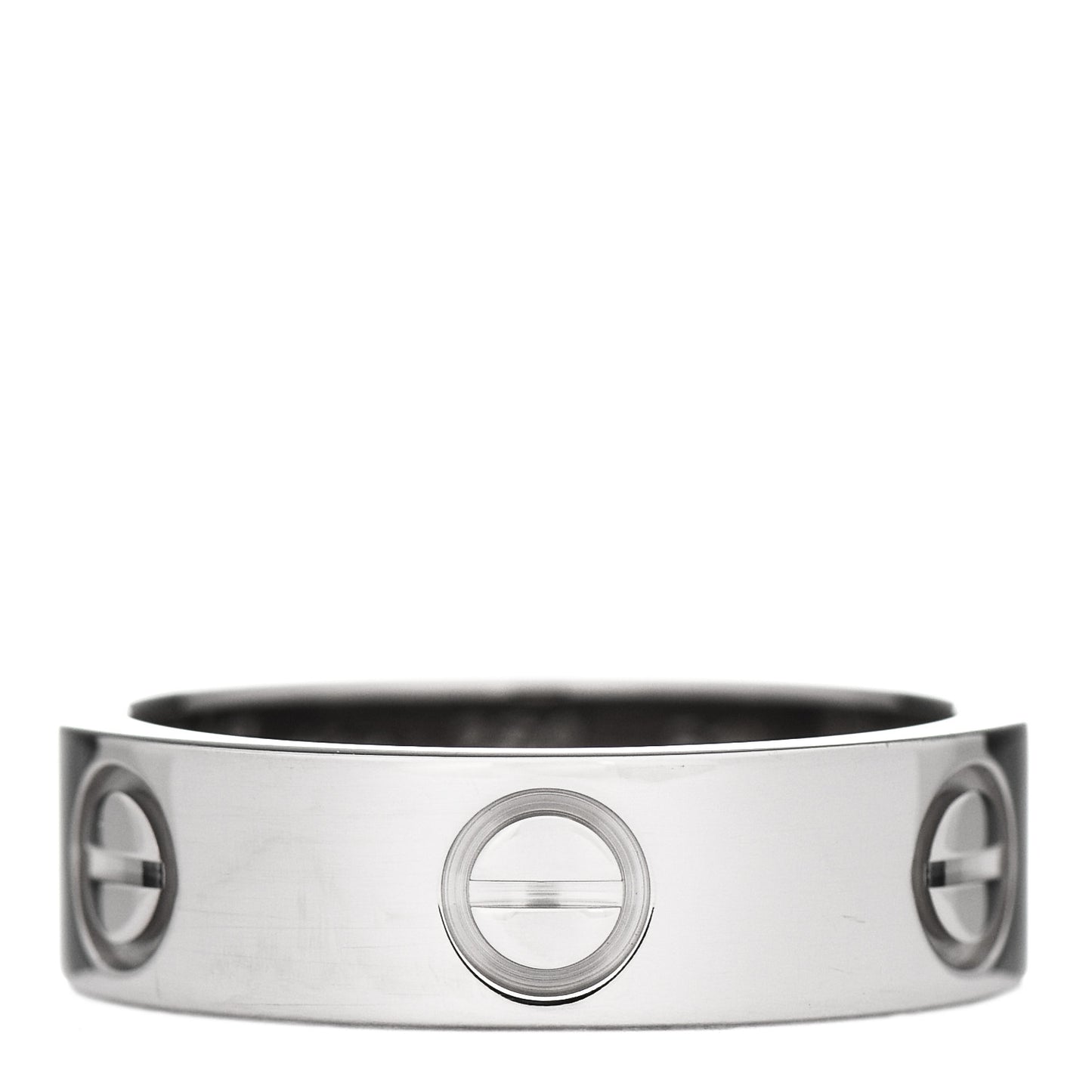 18K White Gold 5.5mm LOVE Ring 51 5.75