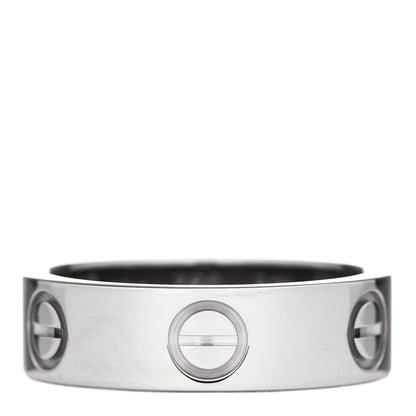 Cartier 18K White Gold 5.5mm LOVE Ring 51 5.75 1 of 5