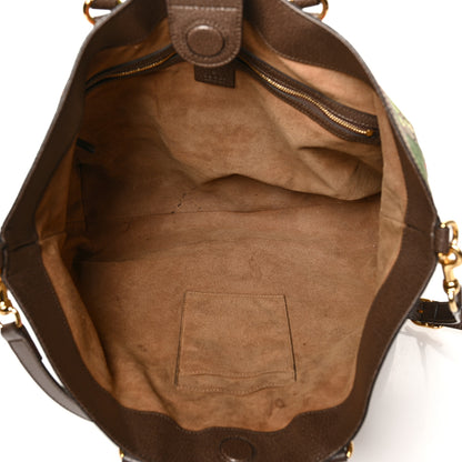 Gucci Soft GG Supreme Monogram Tian Medium Crossbody Tote Beige Multicolor New Acero 5 of 11