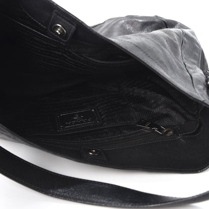 Prada Soft Calf Hobo Black 4 of 13