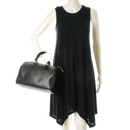 Louis Vuitton Epi Speedy 25 Black 2 of 10