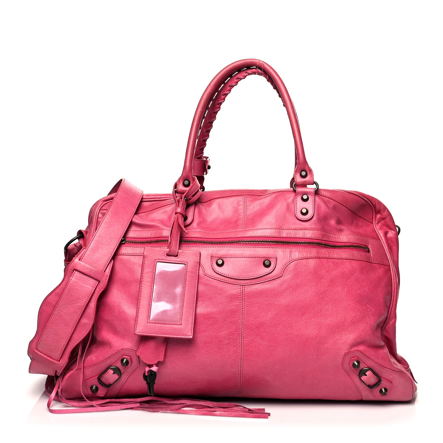 Balenciaga Agneau Travel Bag Rose Hortensia 1 of 15