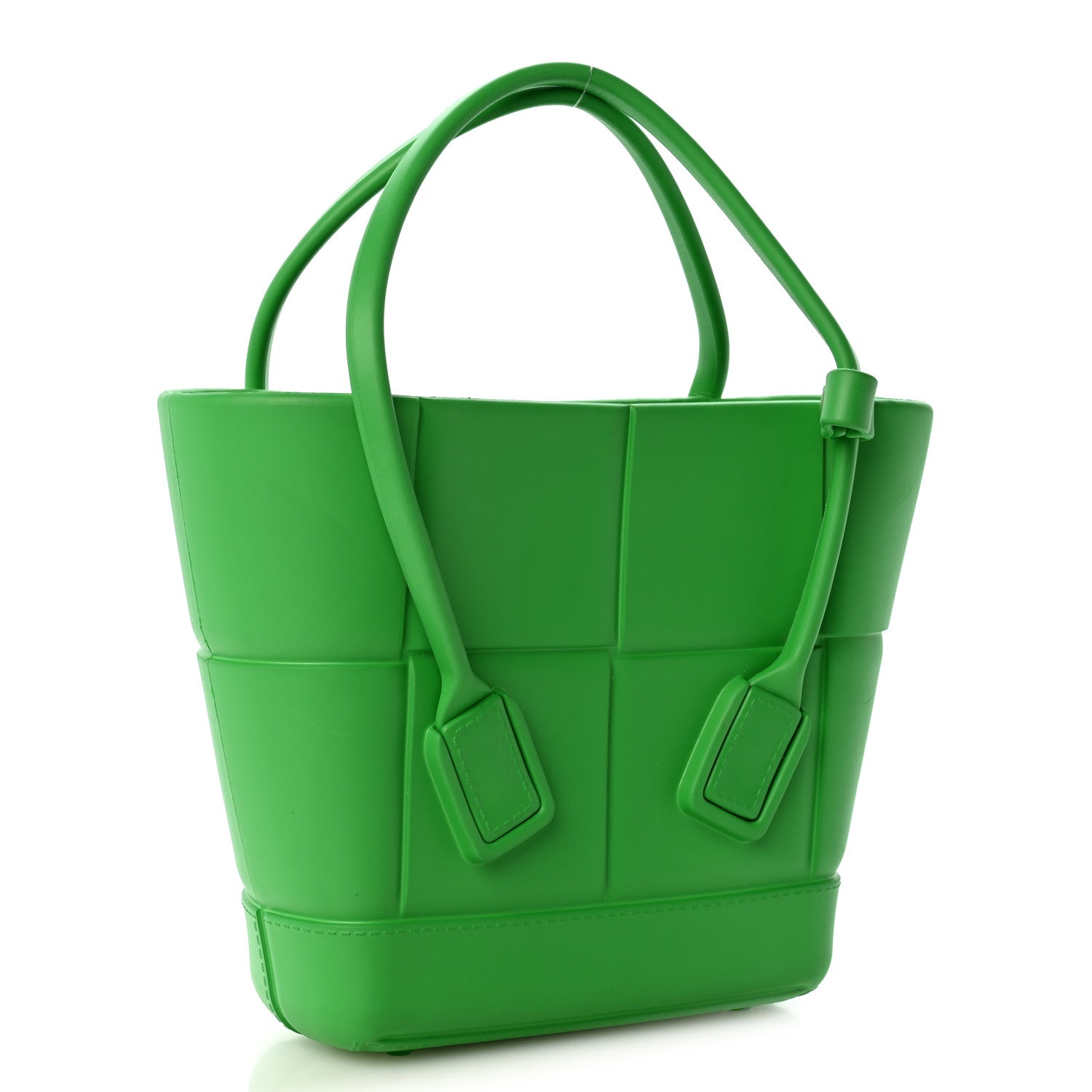 Bottega Veneta Rubber Maxi Intrecciato Mini Arco Grass 3 of 10