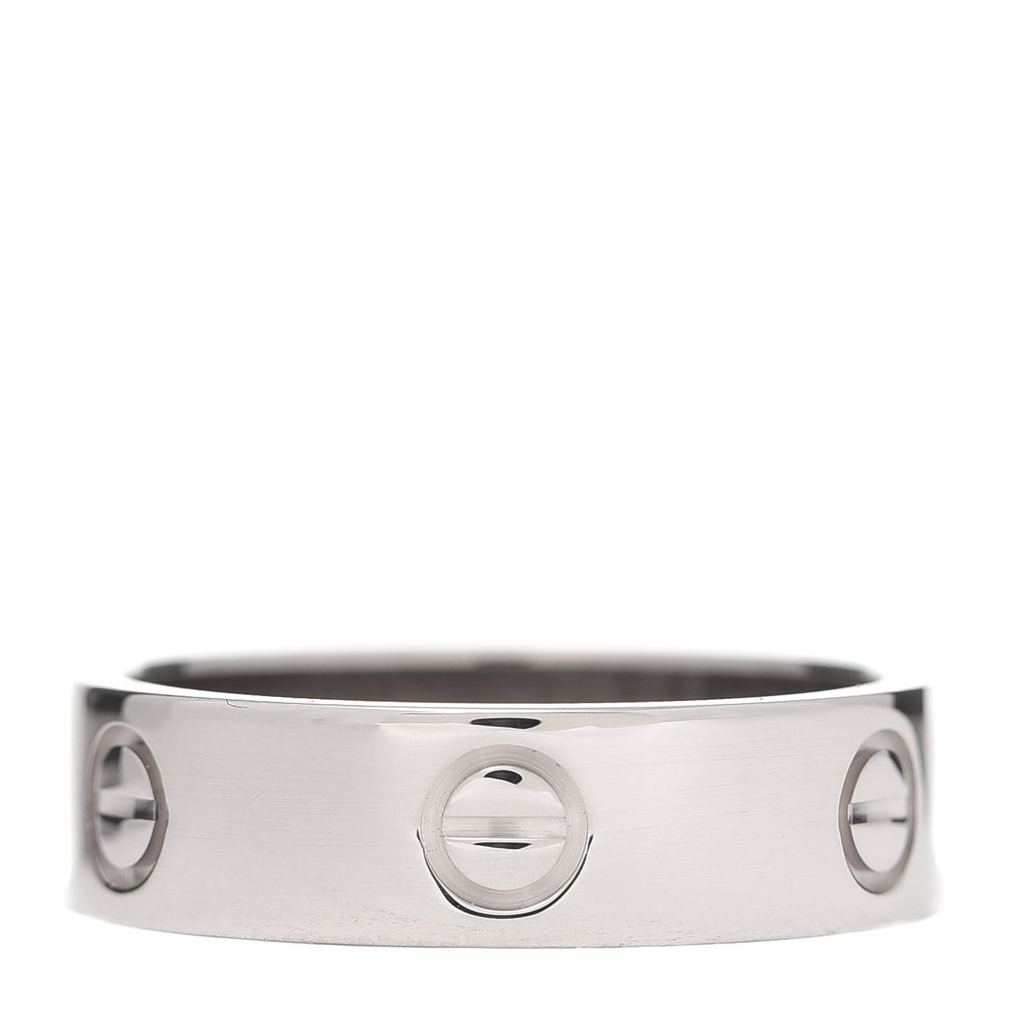 18K White Gold 5.5mm LOVE Ring 58 8.25