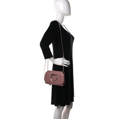 Salvatore Ferragamo Calfskin Vela Crossbody Bag Antique Rose 2 of 17