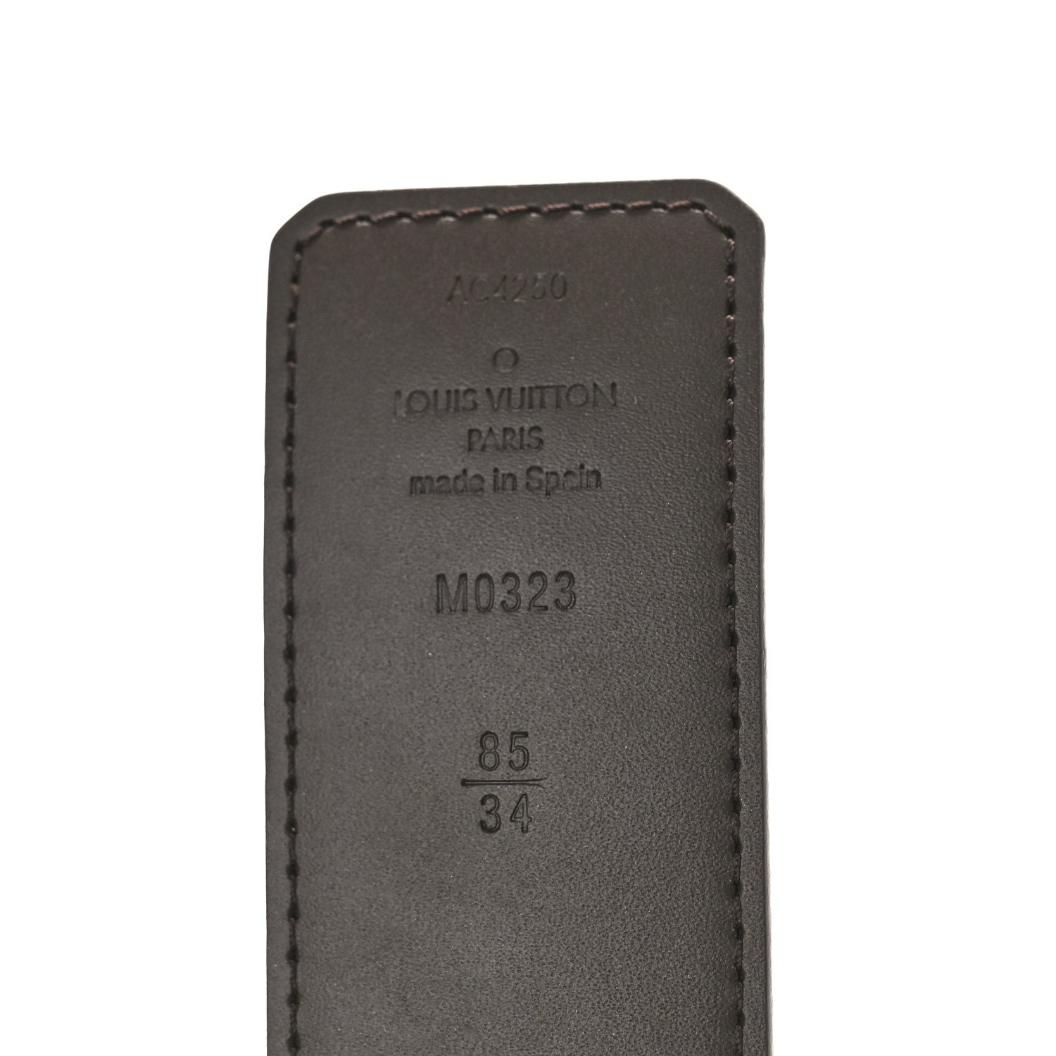 Louis Vuitton Calfskin Monogram 30mm LV Initiales Reversible Belt 85 34 Brown 3 of 7