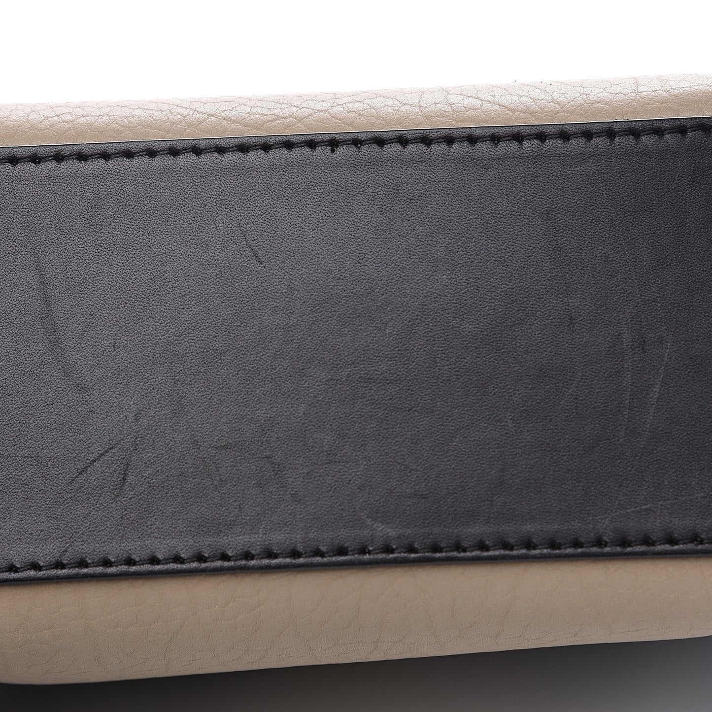 Bullhide Calfskin Nubuck Nano Tri-Color Luggage Light Taupe