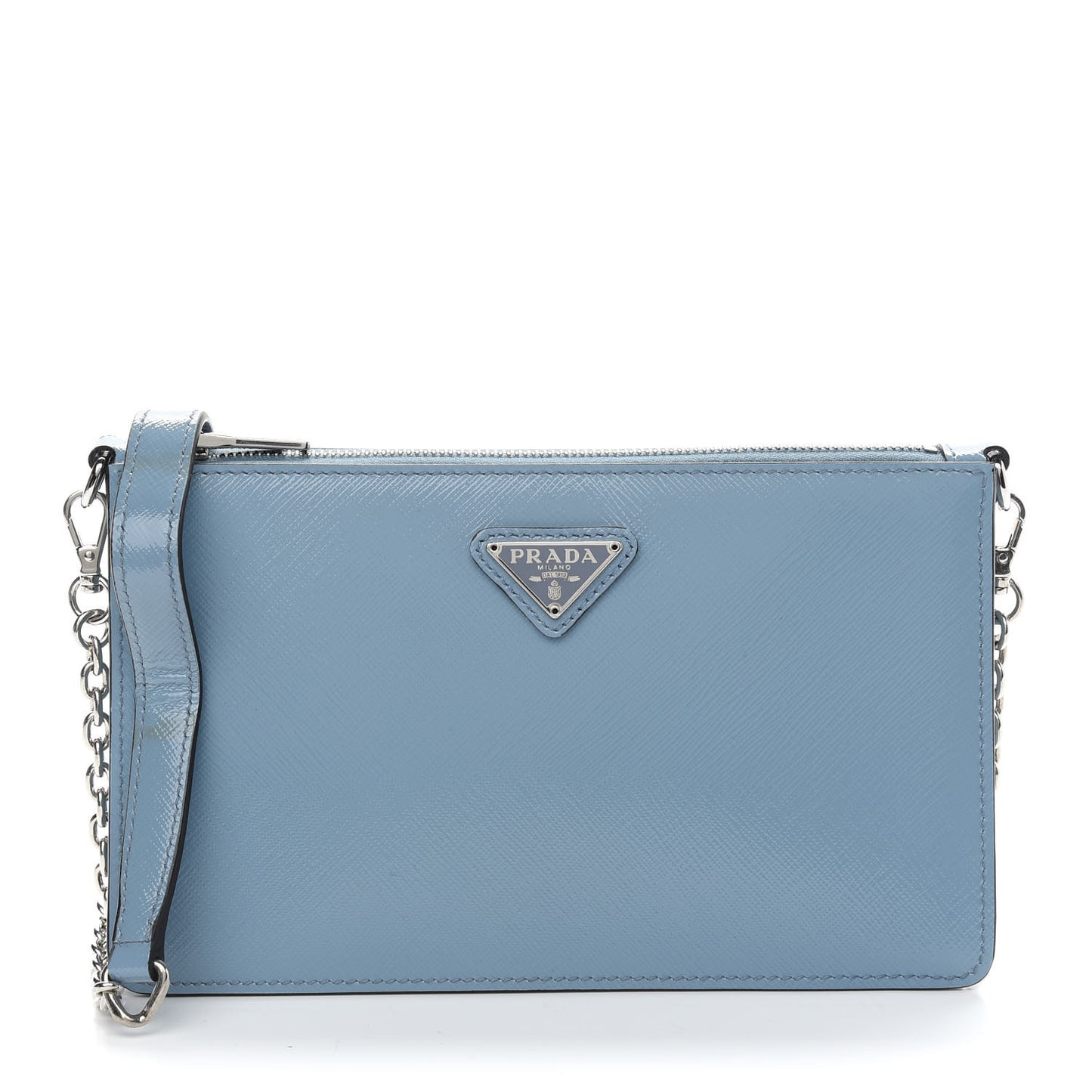 Saffiano Vernice Chain Crossbody Bag Astrale