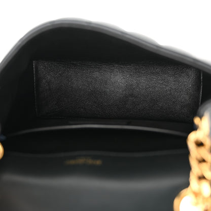 Saint Laurent Lambskin Matelasse Monogram Medium Vicky Chain Bag Algae 5 of 16