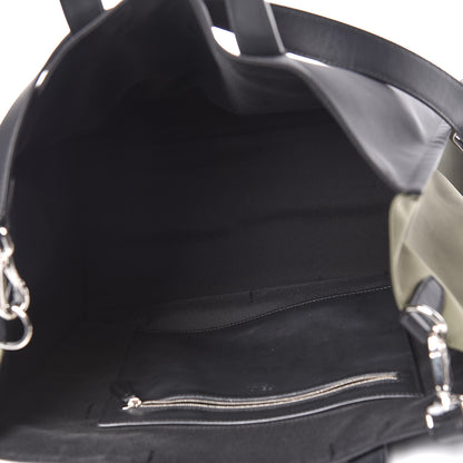 Fendi Nylon Calfskin Vocabulary Shopping Tote Black 7 of 14