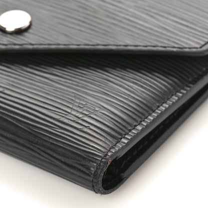 Louis Vuitton Epi Victorine Wallet Black 9 of 9