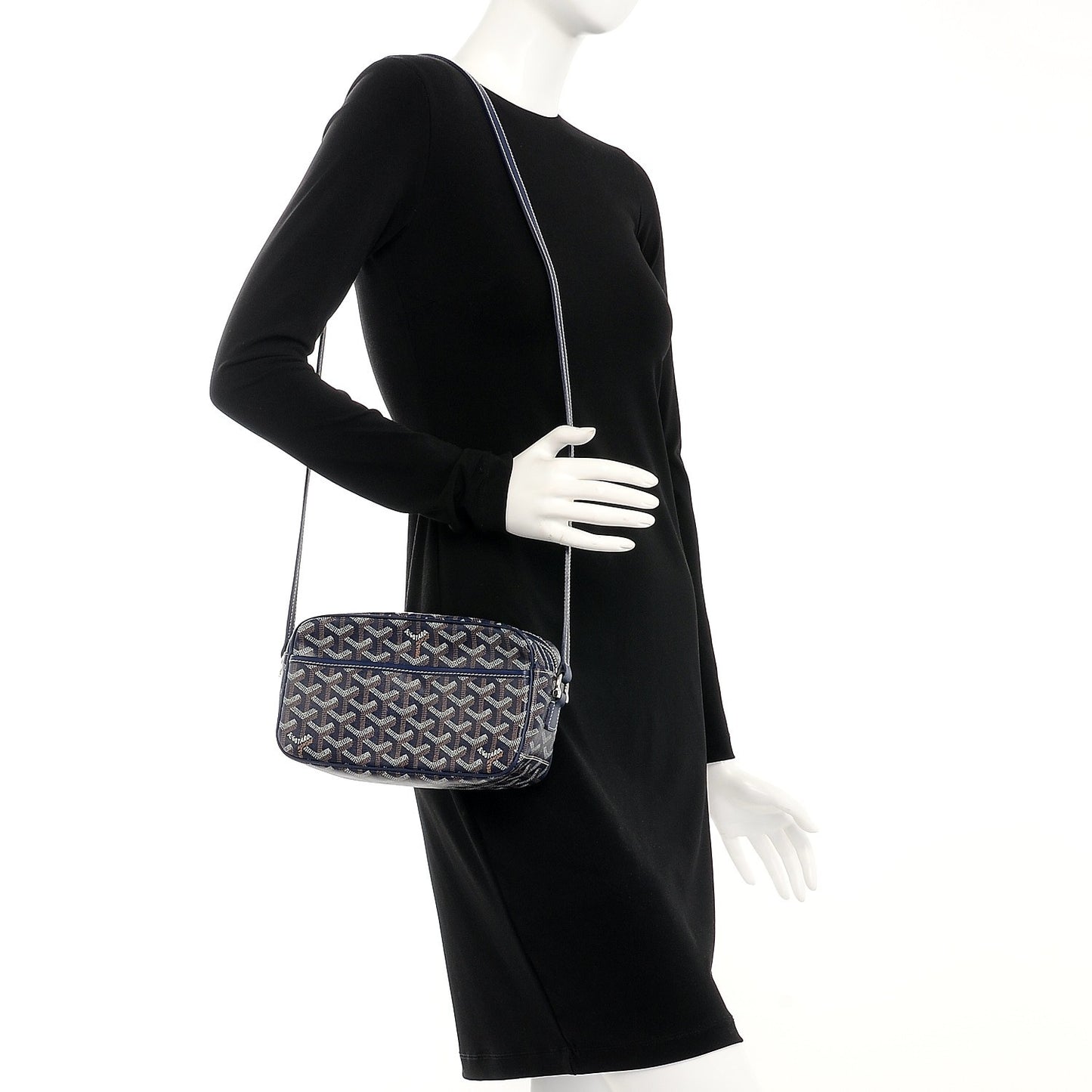 Goyardine Amacapvert Crossbody Bag Navy Blue