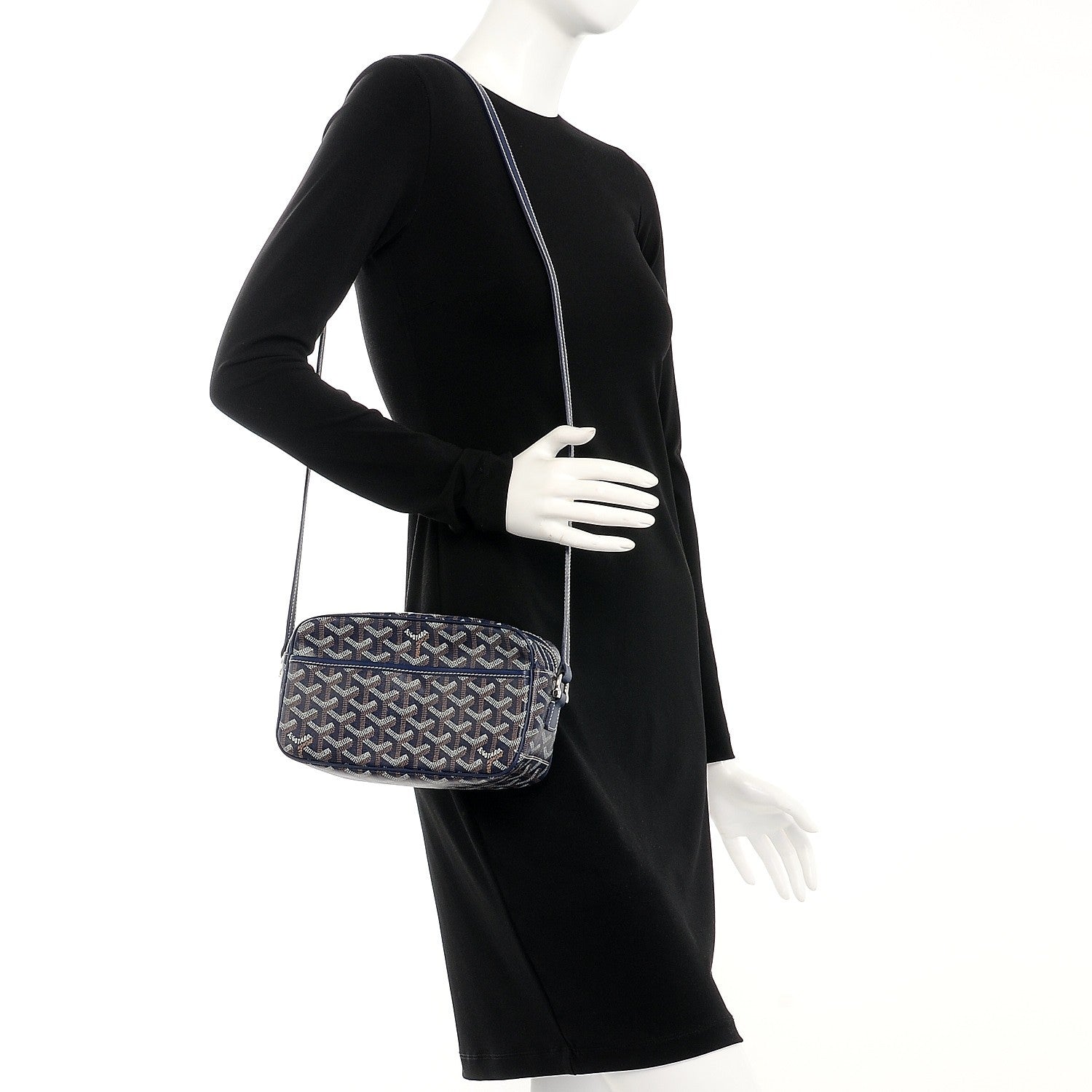 Goyard Goyardine Amacapvert Crossbody Bag Navy Blue 2 of 7