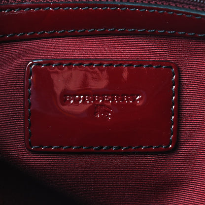 Burberry Patent House Check Shoulder Bag Red 7 of 7