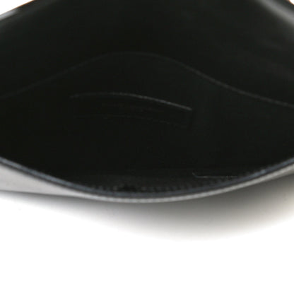 Saint Laurent Smooth Shiny Calfskin Monogram Uptown Baby Pouch Black 4 of 10