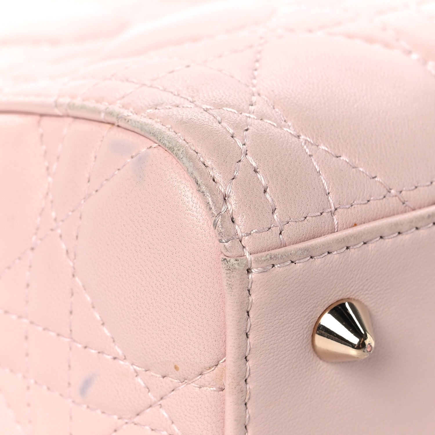 Christian Dior Lambskin Cannage Medium Lady Dior Light Pink 11 of 15