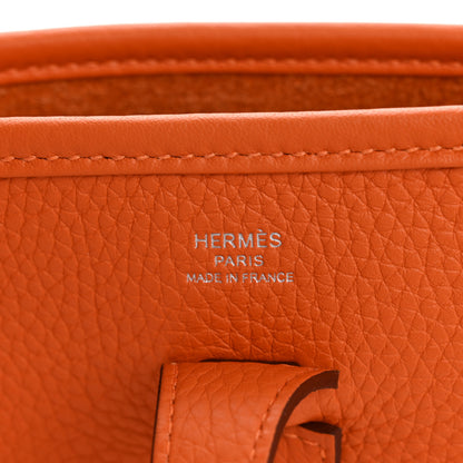 Hermes Taurillon Clemence Evelyne 23 Poche III Orange 6 of 10