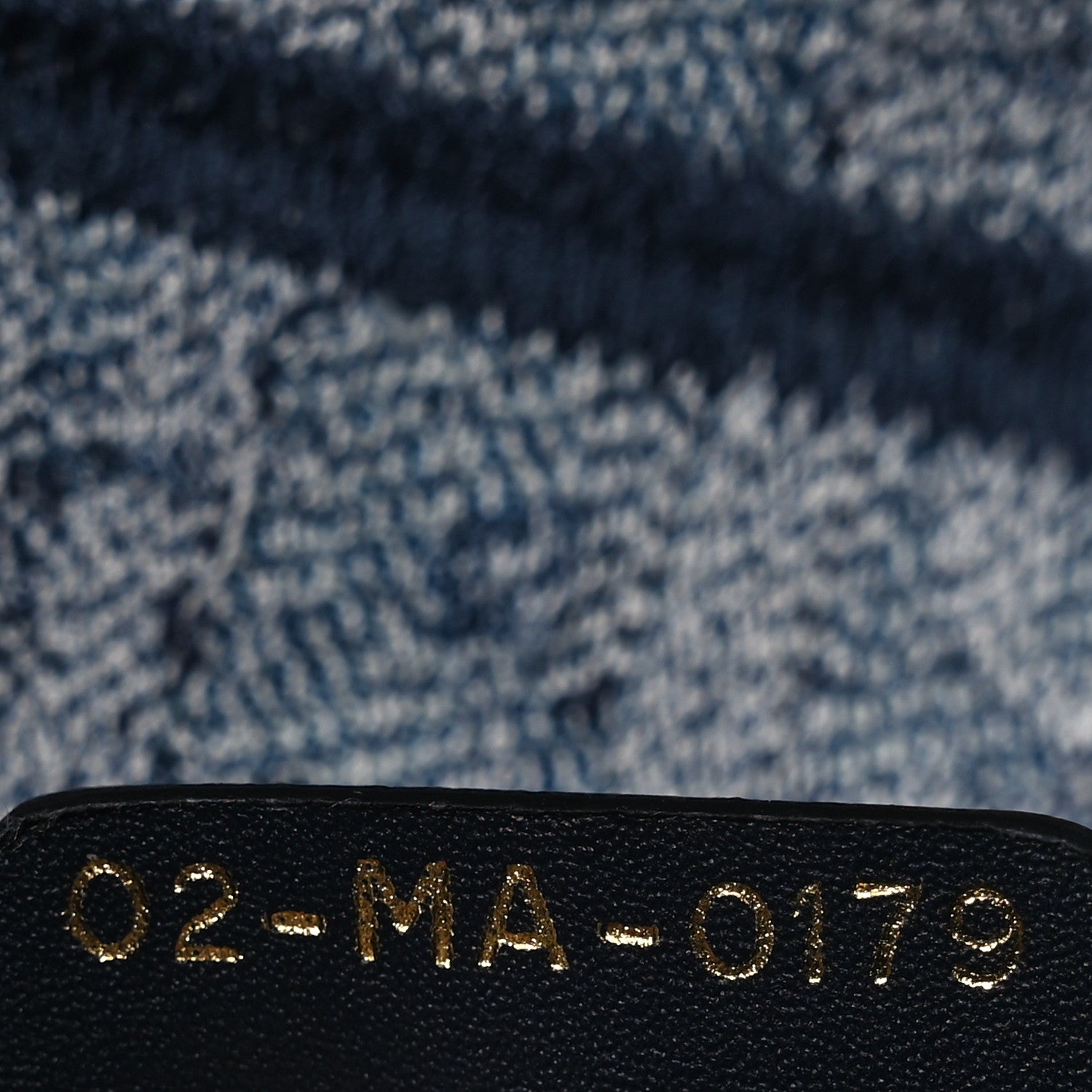 Christian Dior Oblique Embroidered Saddle Bag Denim Blue 7 of 10