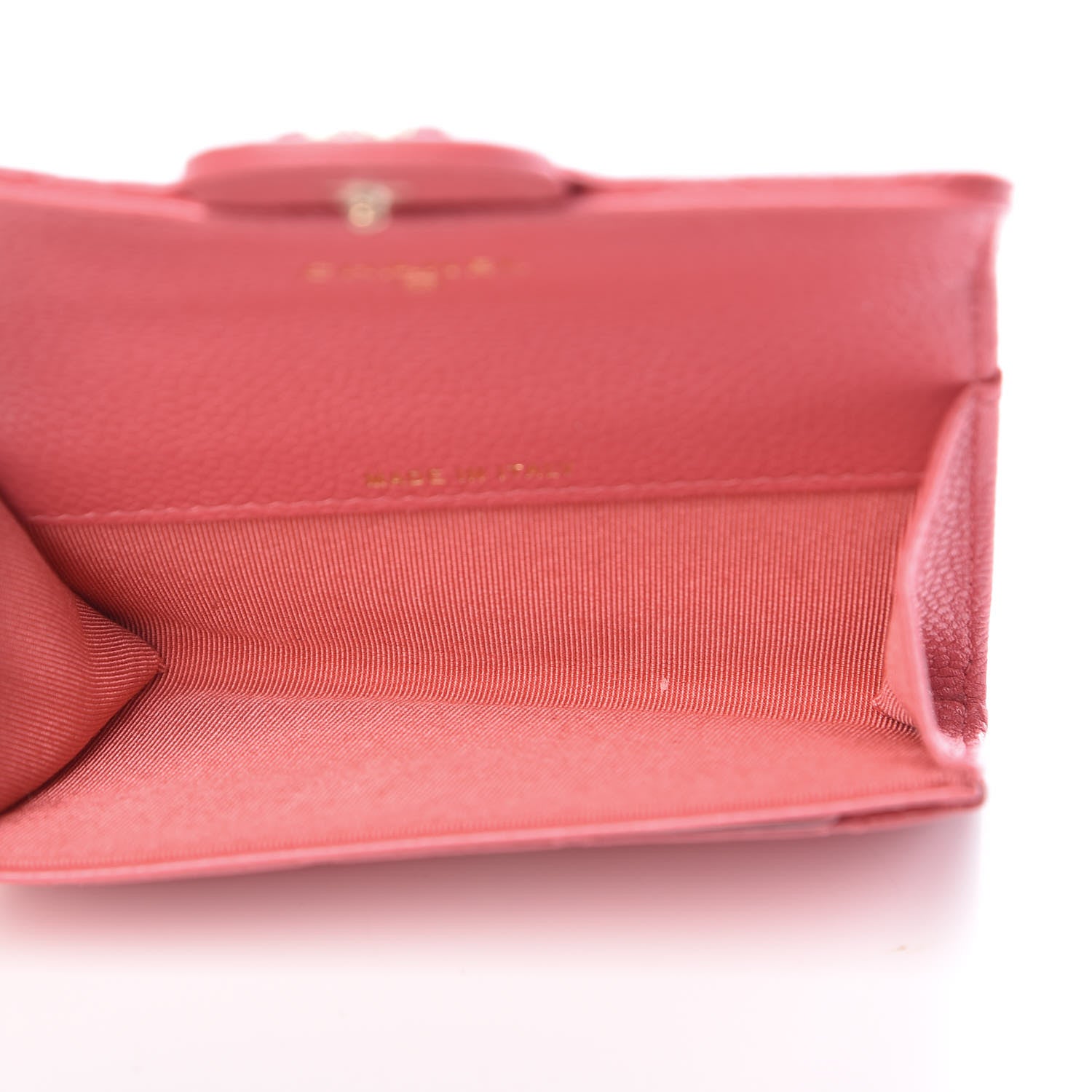 Chanel Metallic Caviar Quilted Flap Card Holder Pink 5 of 9