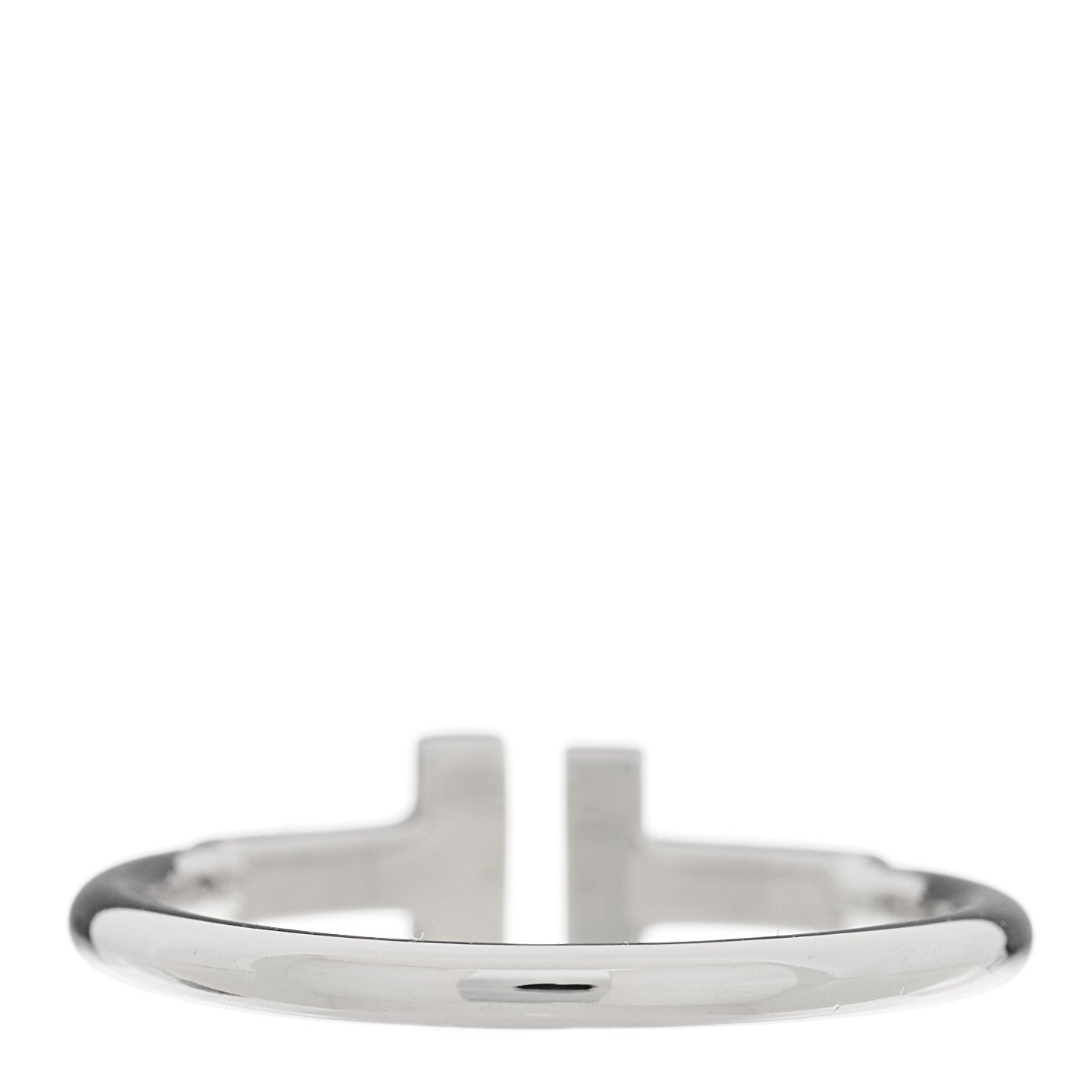 Tiffany 18K White Gold T Wire Ring 52 6 3 of 5