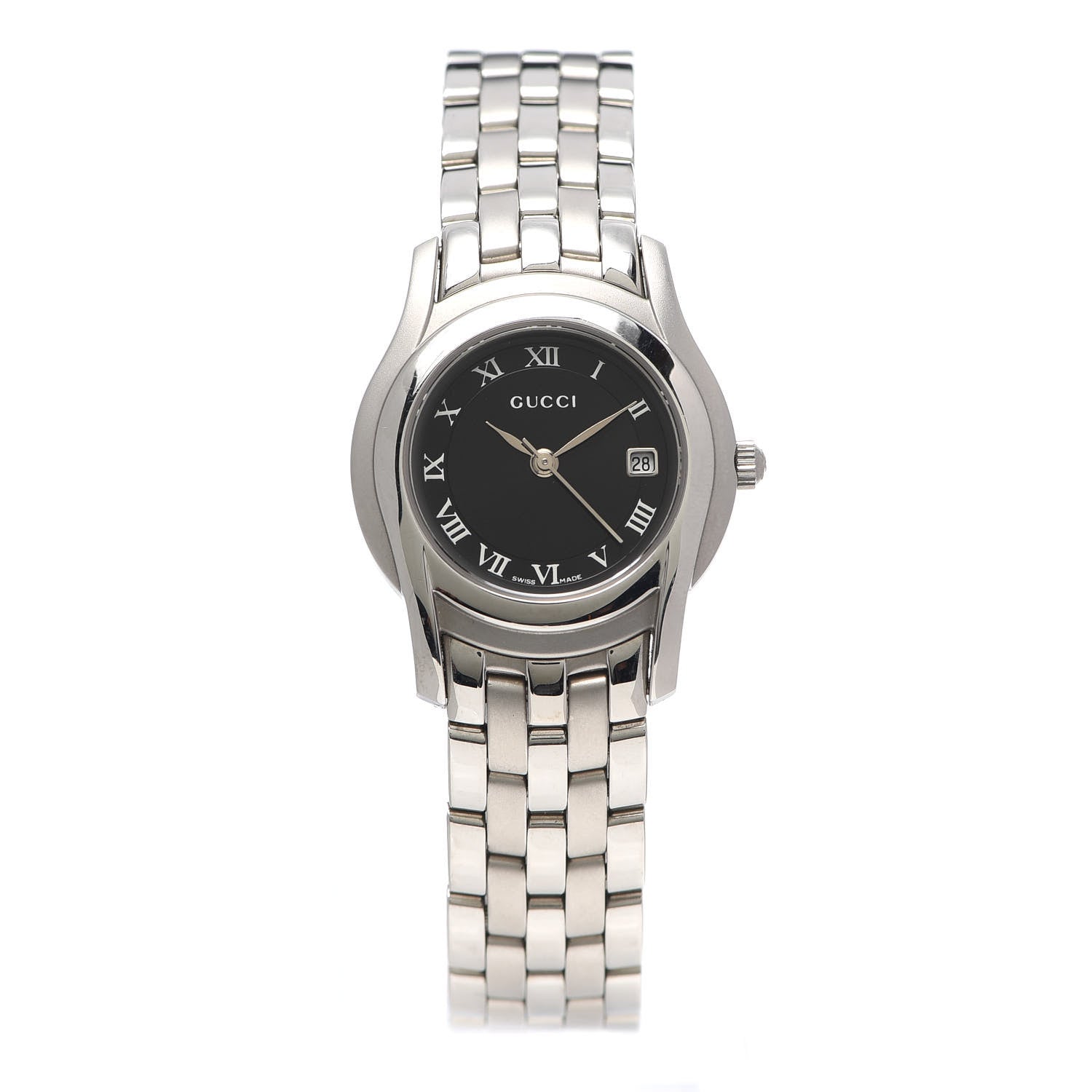 Gucci Stainless Steel 27mm 5500L Quartz Watch Black 1 of 6