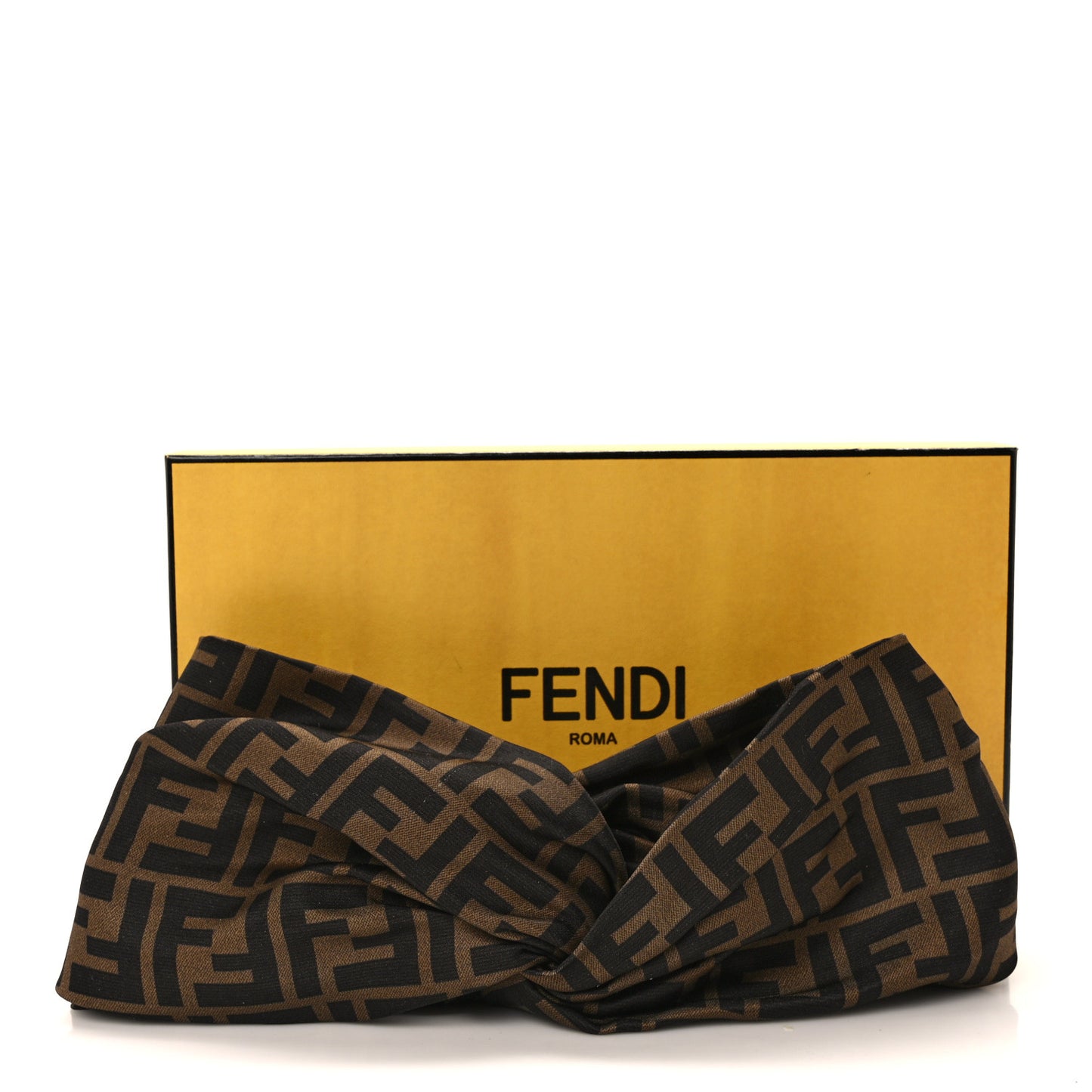 Silk FF Logo Headband Tobacco