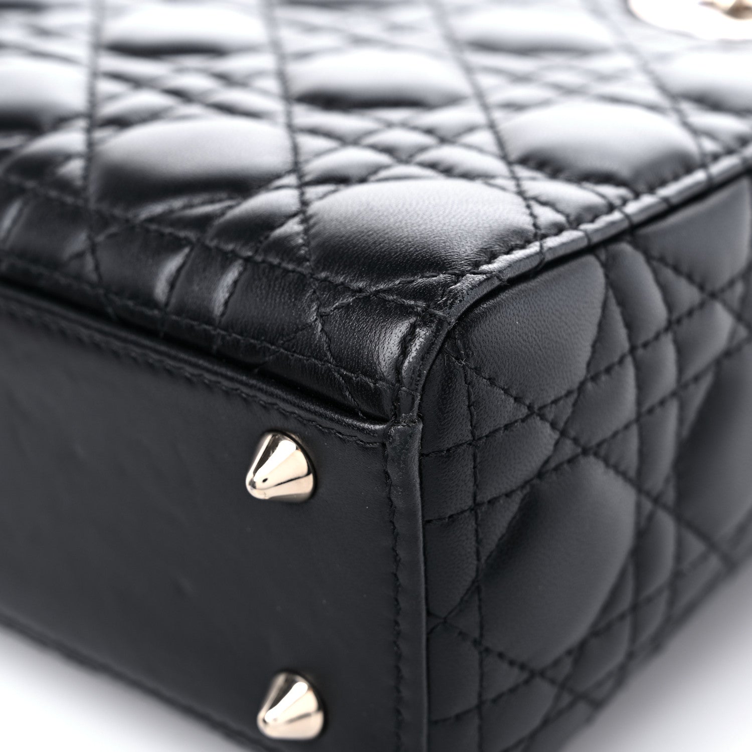 Christian Dior Lambskin Cannage Small My ABCDior Lady Dior Black 11 of 12