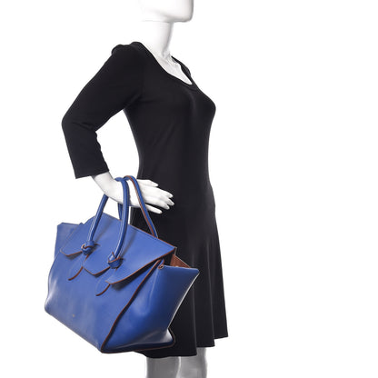 Celine Smooth Calfskin Small Tie Knot Tote Indigo 2 of 19