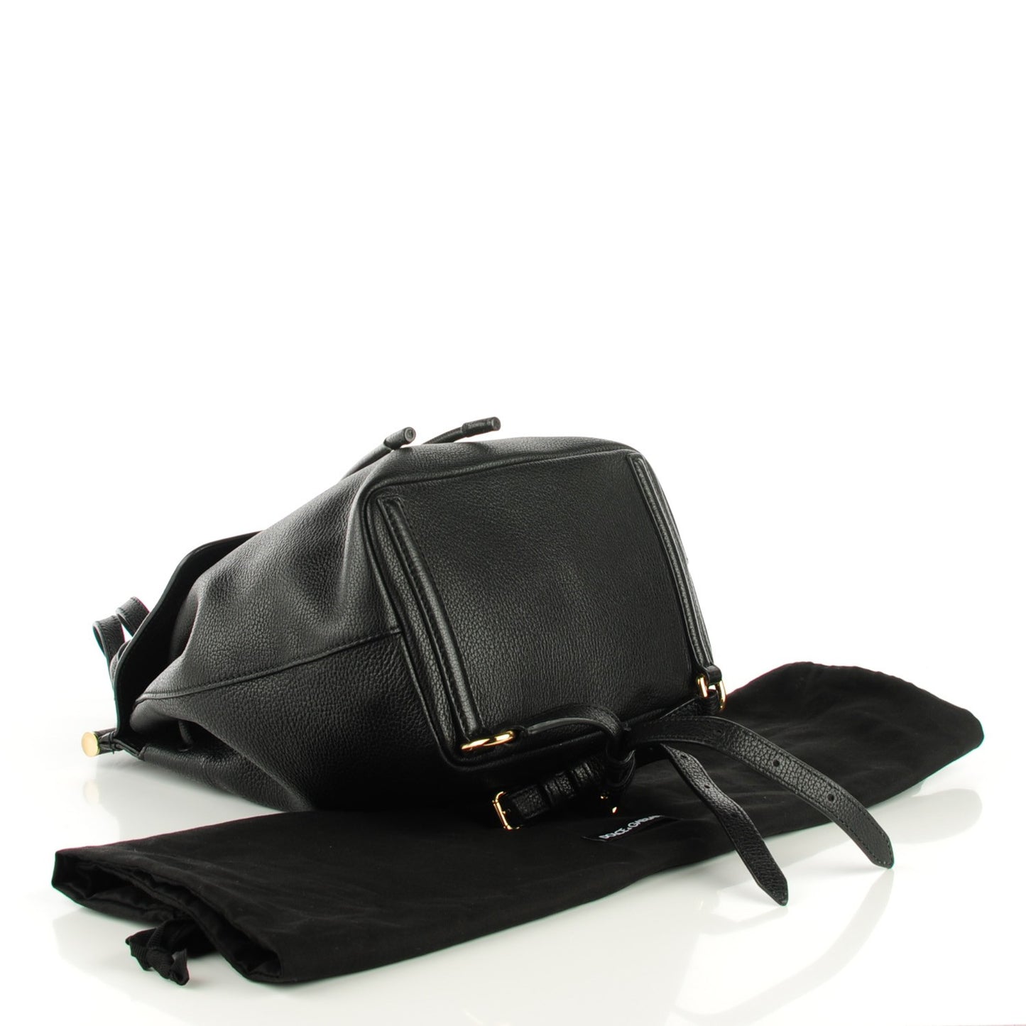 Pebbled Calfskin Sicily Backpack Black