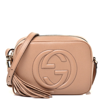 Gucci Pebbled Calfskin Small Soho Disco Bag Rose Beige 1 of 11