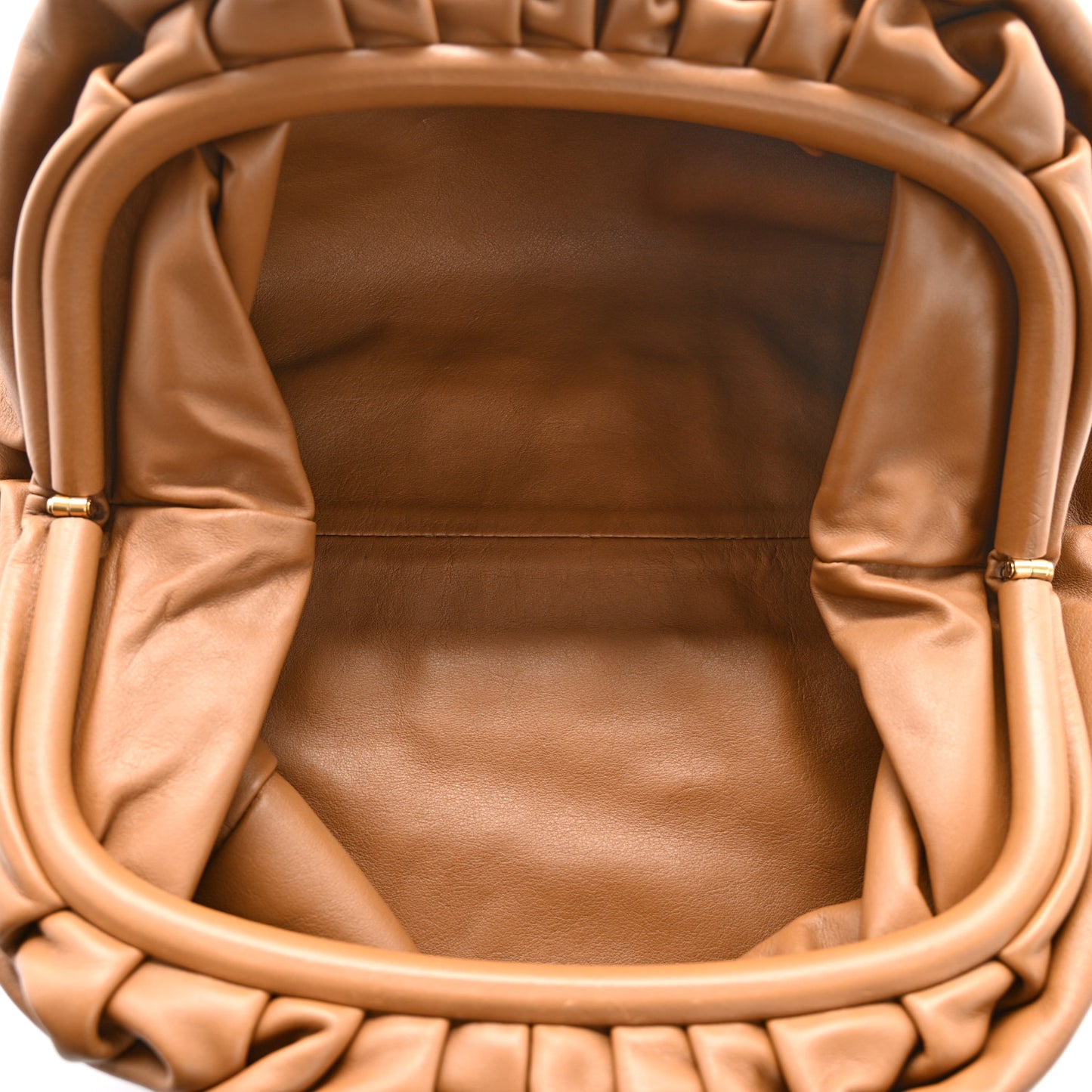 Smooth Butter Calf The Pouch Oversized Clutch Teak