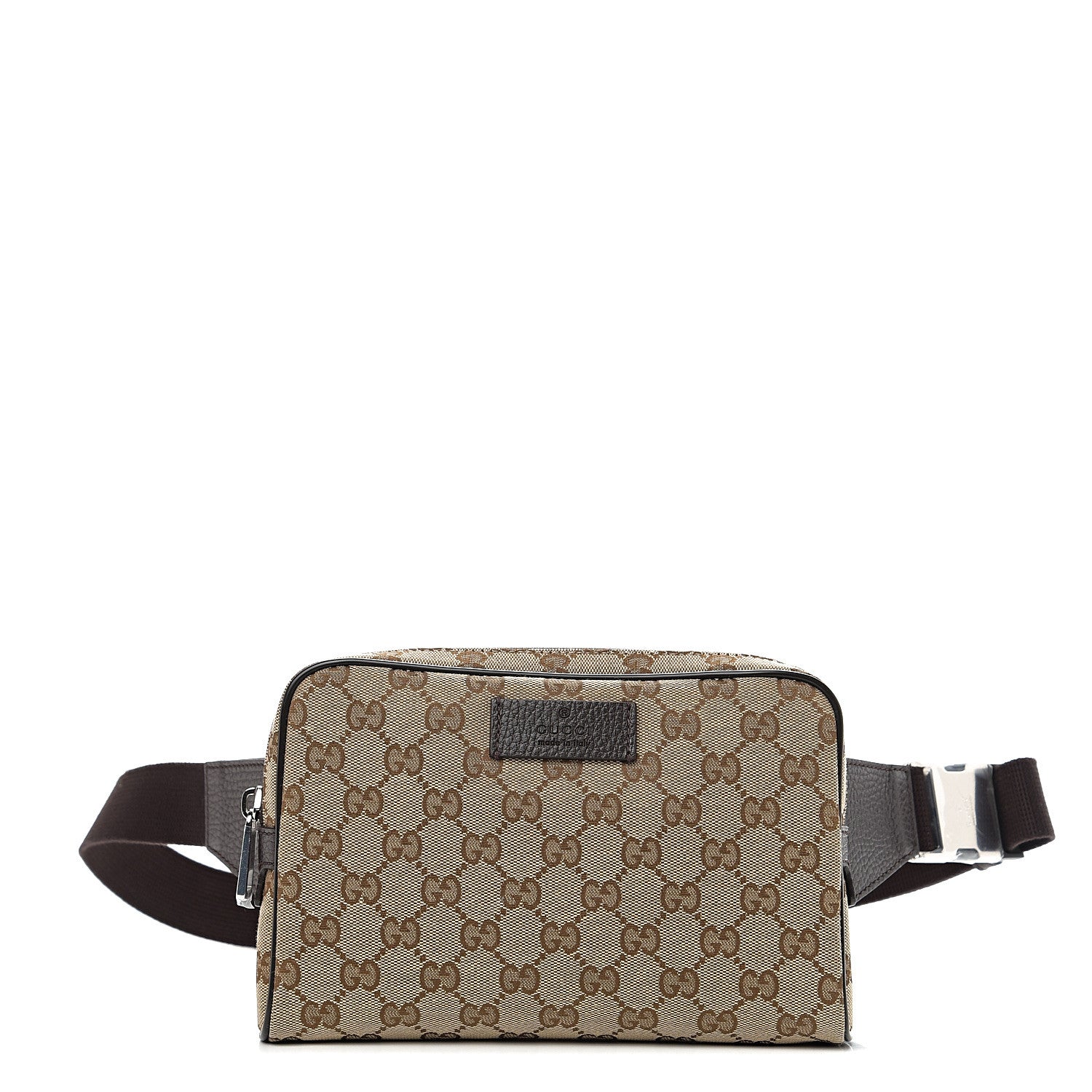 Gucci Monogram Belt Bag Dark Brown 1 of 9