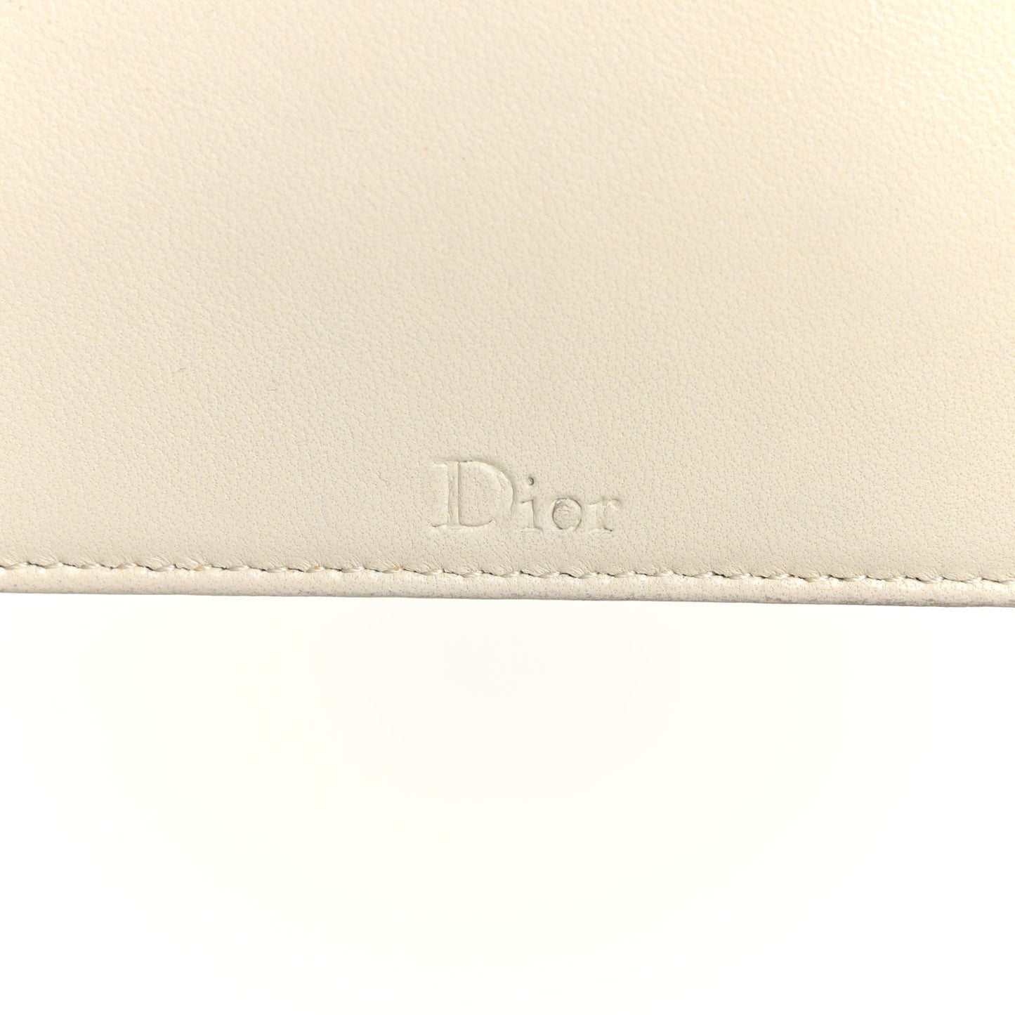 Lambskin Studded Medium Diorama Flap Bag Latte