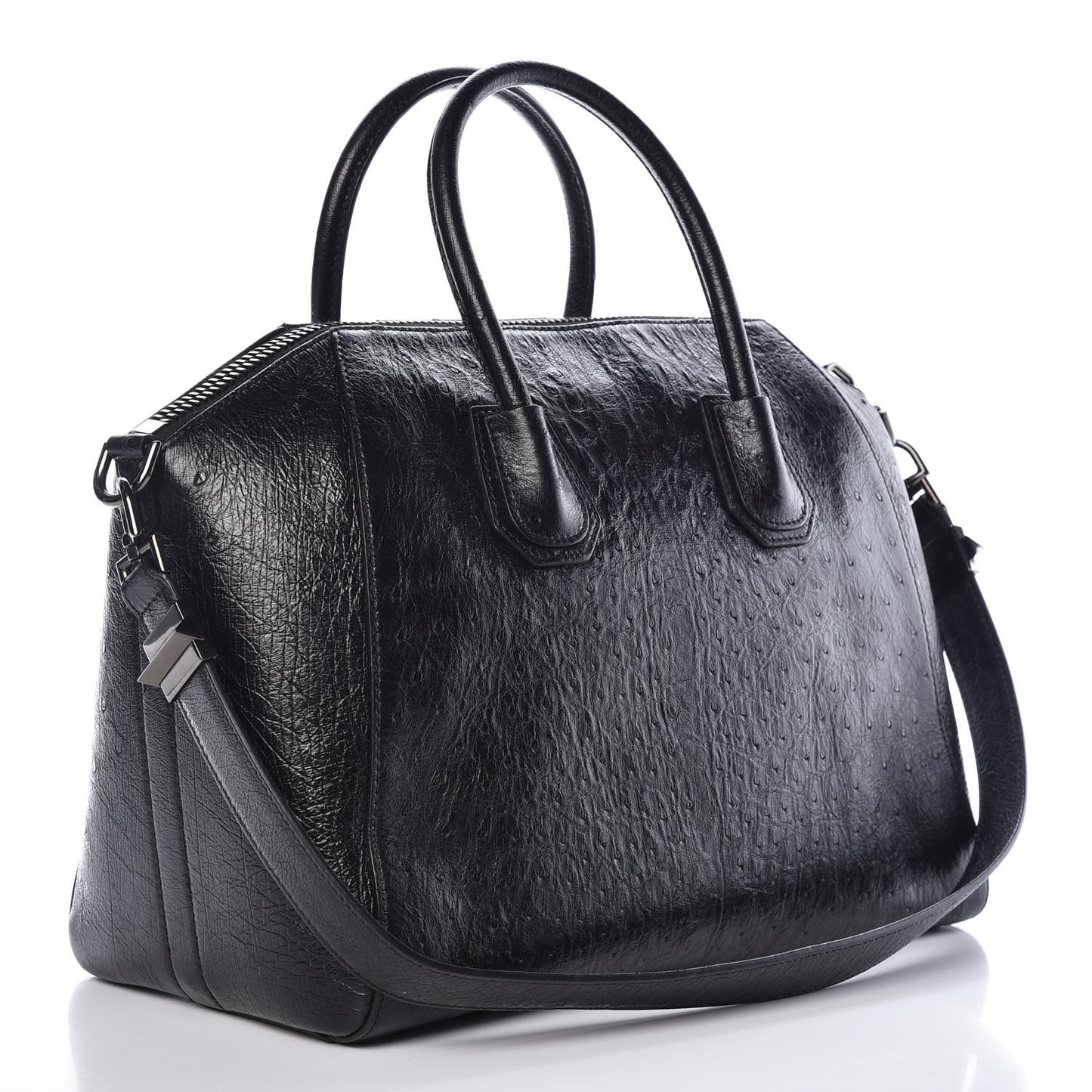 Ostrich Medium Antigona Black