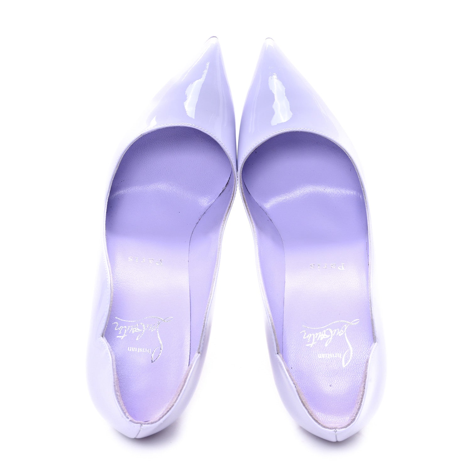 Christian Louboutin Patent Hot Chick 100 Pumps 36 Lilac Smoke 2 of 10