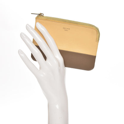 Celine Lambskin Bi-Color Solo Coin Card Case Butter 2 of 10